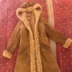 Vintage Shearling Lambswool Winter Coat